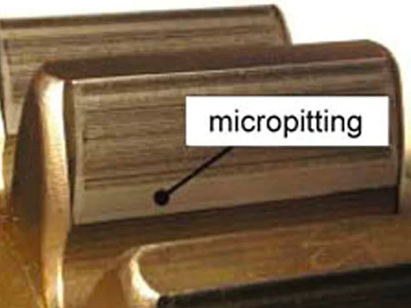 Ejemplos de micropitting